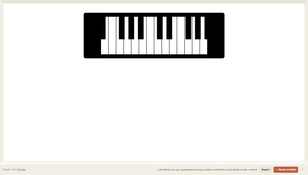 Play Piano Online Webapps build with Claude Artifacts